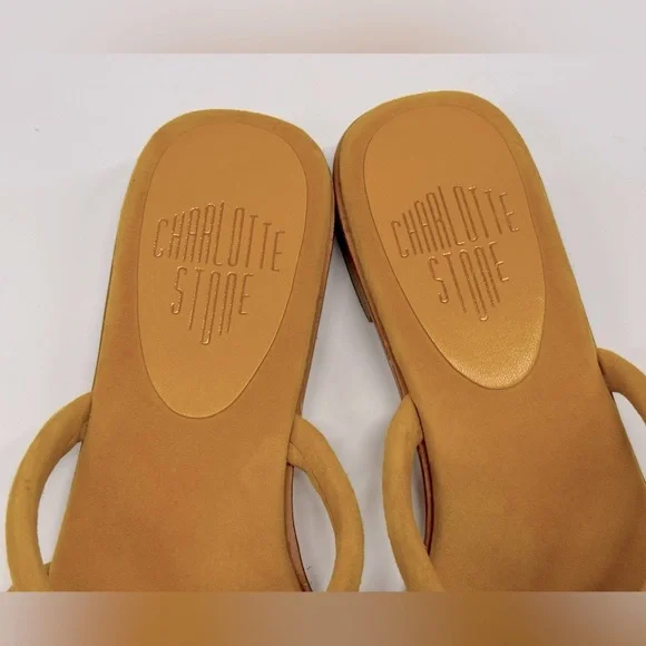 Charlotte Stone Mustard Yellow Sandals - Picture 8 of 14